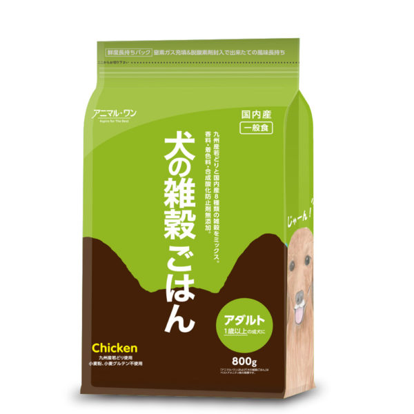 P31-209 犬の雑穀ごはんアダルト (チキン) 800g【税込み 10%】