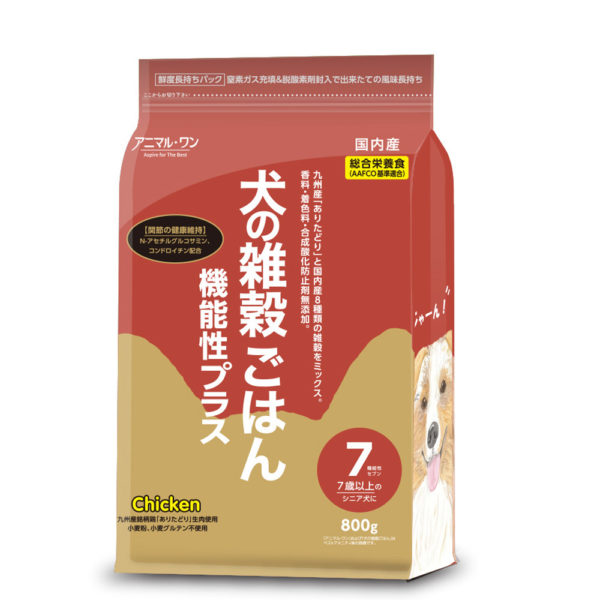P31-302 犬の雑穀ごはん機能性プラス|セブン (チキン) 800g【税込み 10%】