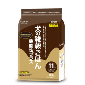P31-303 犬の雑穀ごはん機能性プラス|イレブン (チキン) 800g【税込み 10%】